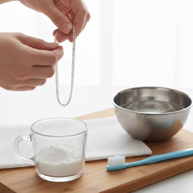 Как почистить серебряную цепочку: 6 проверенных способов